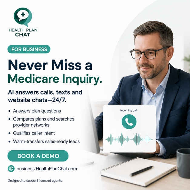 Never miss a Medicare inquiry: AI answers calls, texts and website chats 24/7 and warm-transfers sales-ready leads